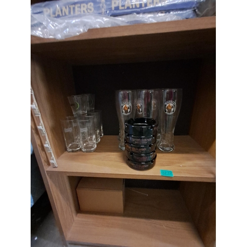 232 - Collection of Franziskaner Weissbier Glasses and Ashtrays together with 8 Cointreau Glasses