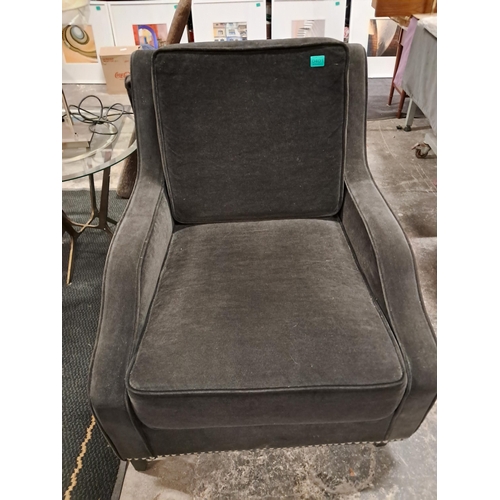 401 - Brushed Velvet Armchair