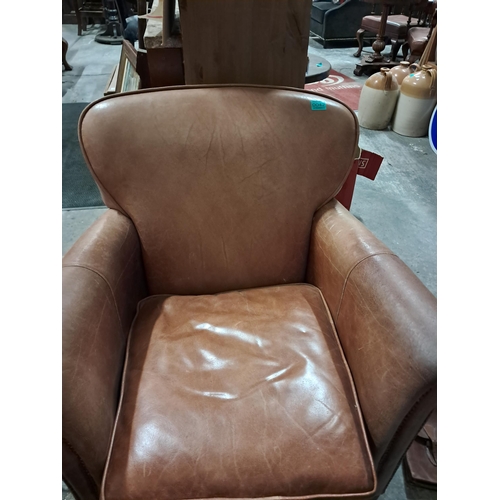 42 - Vintag Leather Club Armchair