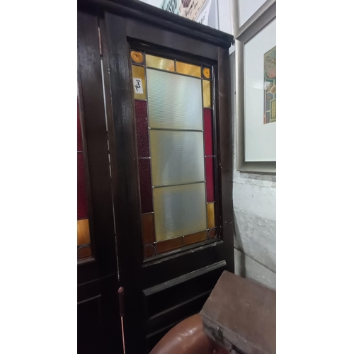 704 - Excellent Snug Partition with Leaded Glass Panels (approx 4.2mts of pannelling) from McGills Powersc... 