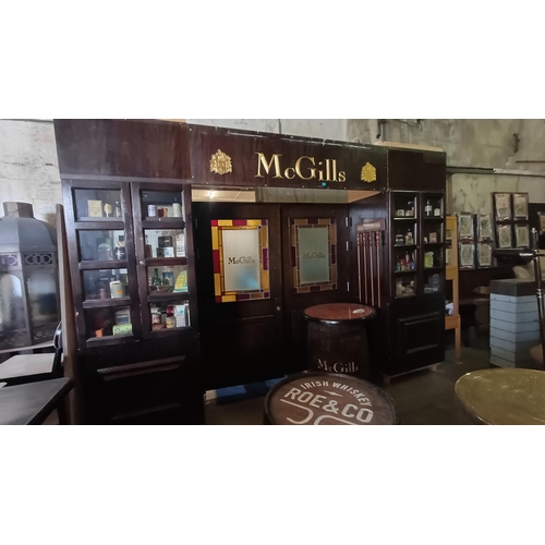 731 - McGills Bar Entrance including Doors and Side Cabinets (370cm Wide)