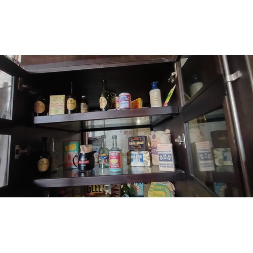 734 - 4 Shelves of various old Grocery Shop Boxes and Tins - nice collection