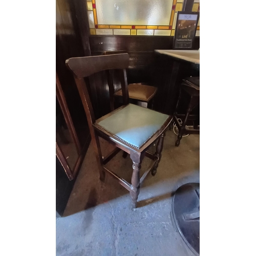 735 - 4 High Bar Stools with Backs