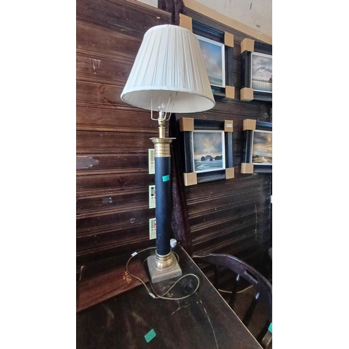 750 - Brass and Metal Table Lamp