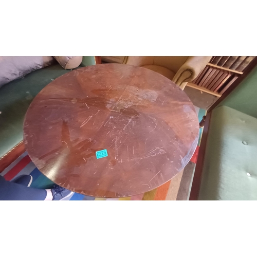 771 - Circular Lamp Table on In-swept Base