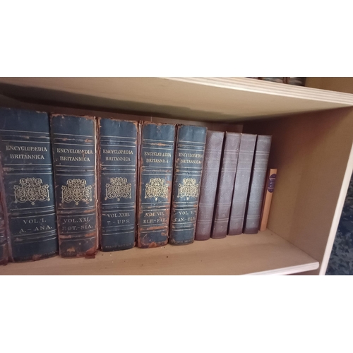 776 - The Encyclopedia Brittanica - large collection of various Editions with gilded edges