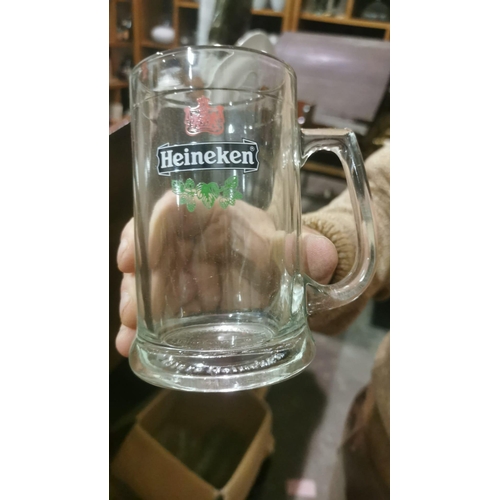 315 - 6 Heineken 1/2 Pint Tankards and 6 Spaten Pint Tankards