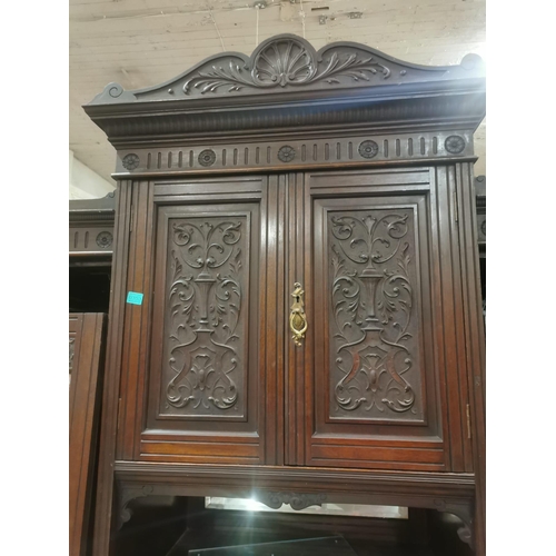 353 - Edwardian Mahogany Compactum Wardrobe