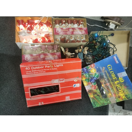 445 - Mixed lot of Christmas Decorations and outdoor Party Lights