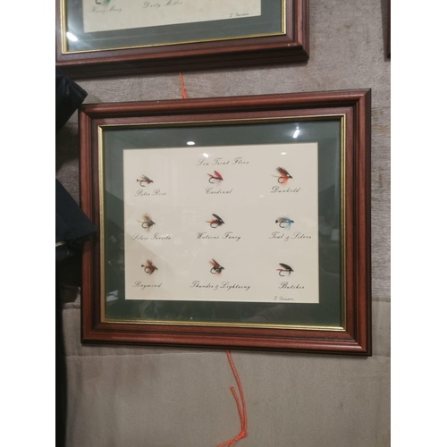 49 - Only signed set of Handmade Fishing Flies by Limerick man Joe Benson - with Letter of Authenticity