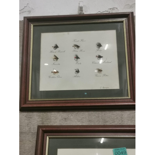 49 - Only signed set of Handmade Fishing Flies by Limerick man Joe Benson - with Letter of Authenticity