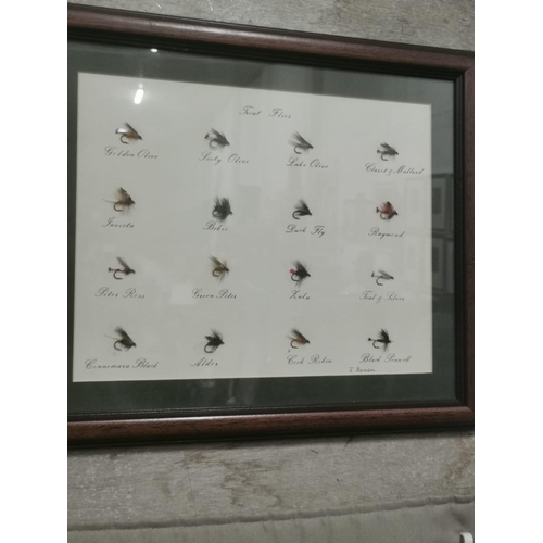 49 - Only signed set of Handmade Fishing Flies by Limerick man Joe Benson - with Letter of Authenticity