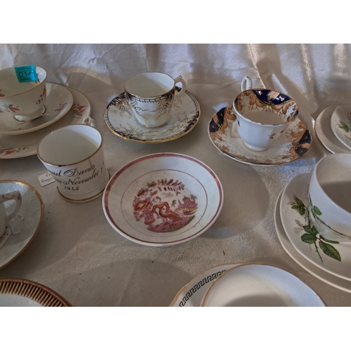 142 - Collection of Vintage Bone China Tea Cups, Saucers and Side Plates