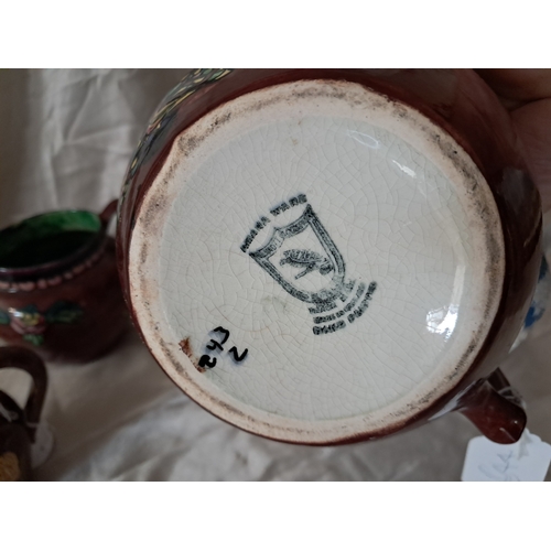 15 - Four 19th Century Dresser Jugs, 2 Burleigh, 1 Wedgewood and 1 other