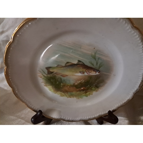 157 - 6 Piece French Porcelain Fish Service and another similar service