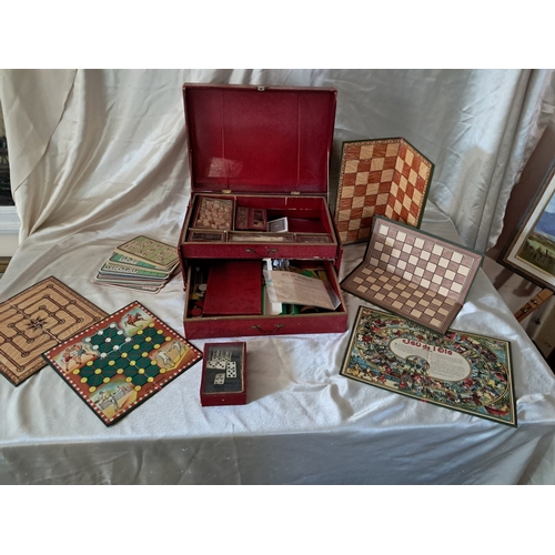 41 - Vintage 1950's Compendium of Board Games etc (as found)