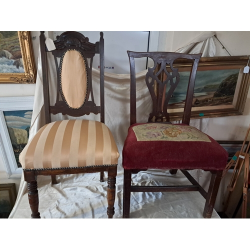 426 - Georgian Mahogany Occasional Chair and an Edwardian Occasional Chair