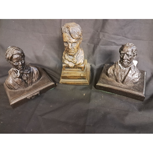 518 - Two Yeats Bust Figures and a Sean O'Casey Bust (Tallest 17cm)