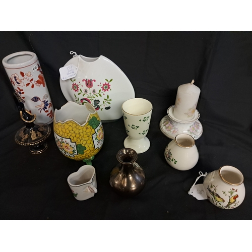 530 - Nice mixed lot of Vintage Porcelain including a Retro German Vase