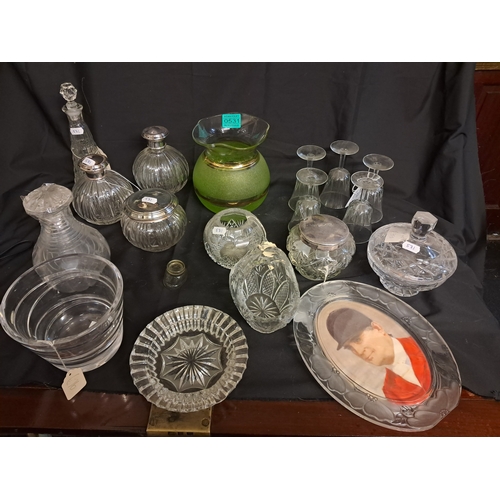 531 - Mixed lot of Vintage Glassware including Waterford, Marquis etc