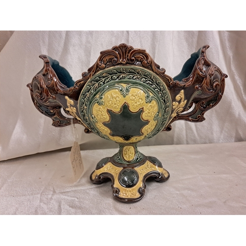 752 - Late 19th Century Austrian Majolica Centrepiece