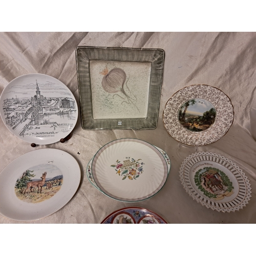 1234 - Italian Pottery Onion Plate and others