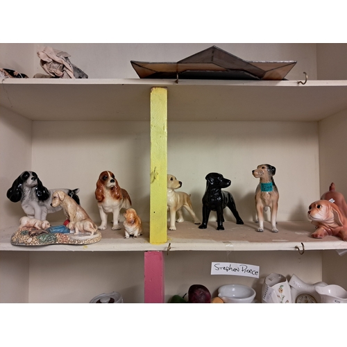 1248 - Lot of 8 Vintage Dog Figures - nice lot for the Dog Lover