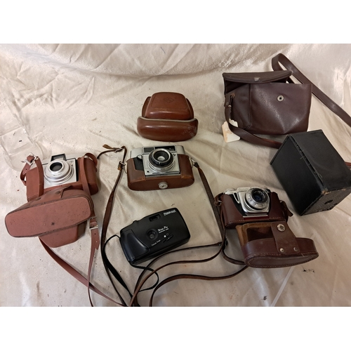 1283 - Lot of Vintage Cameras including Agfa, Birette, and another