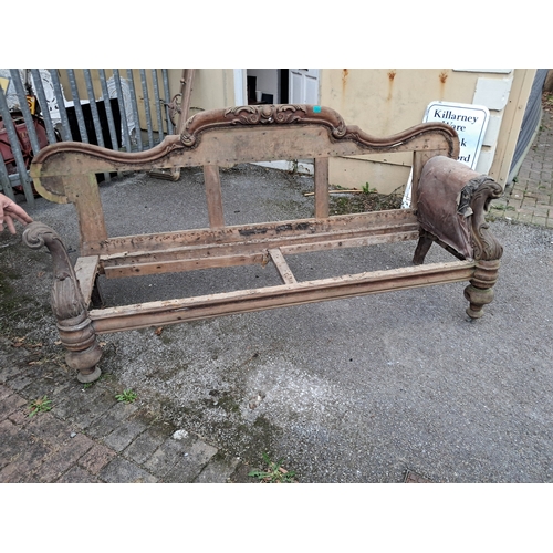 1309 - Early Victorian Mahogany Sofa - needs restoration