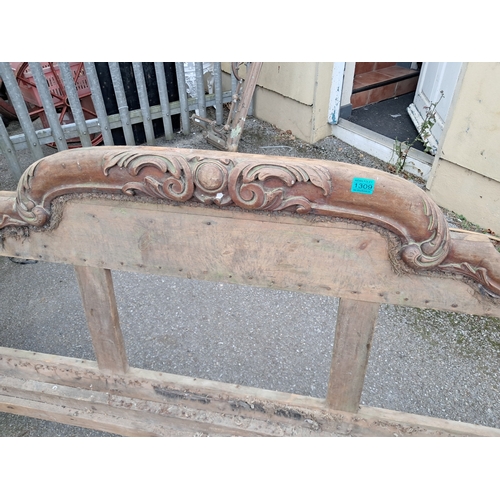 1309 - Early Victorian Mahogany Sofa - needs restoration