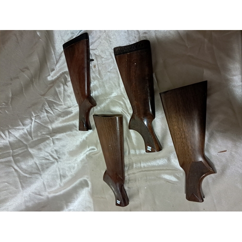 402 - Lot of 4 Hardwood Rifle Stocks