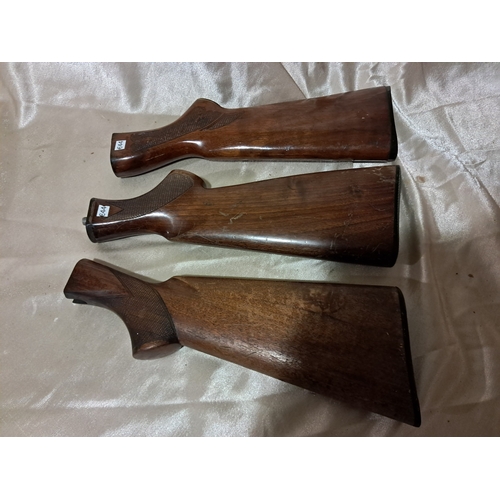 411 - Three Hardwood Gun Stocks