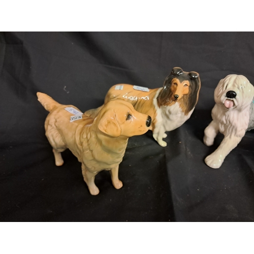 541 - Lot of 4 Beswick Dog Figures (Tallest 13cm)