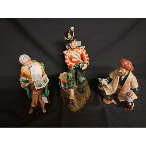 634 - Three Royal Doulton Figures (Tallest 22cm)