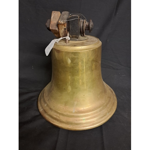 648 - Early 20th Century heavy Brass Town Bell (30cm Tall)