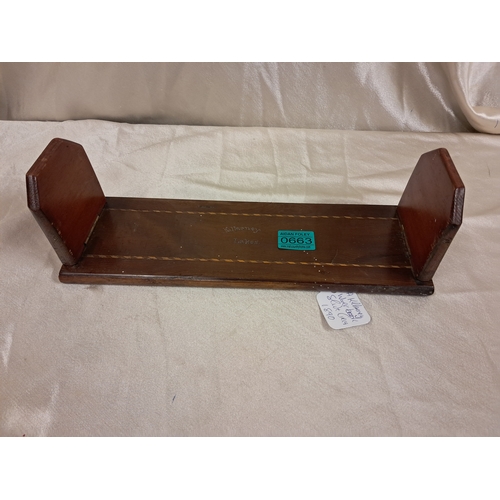 663 - 19th Century Killarney Wood Yew and Arbutus Book Stand engraved 