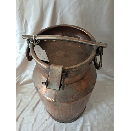 37 - Creamery Milk Churn - Copper Finish (50cm Tall)