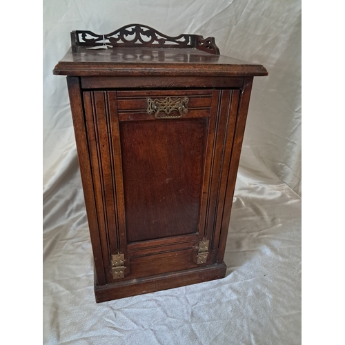 44 - Edwardian Mahogany Fireside Box with Liner and Shovel