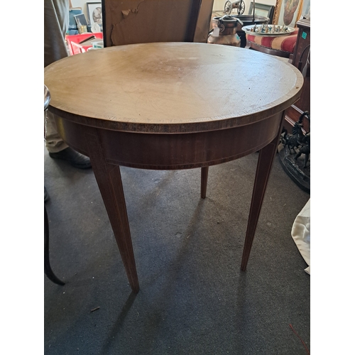 82 - Two Edwardian Mahogany Occasional Tables (one needs a polish)