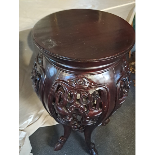 131 - Good quality Hardwood Jardiniere Stand (86cm Tall)