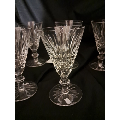 182 - Set of Six Waterford Cut Glass Aperitif's (10cm Tall)