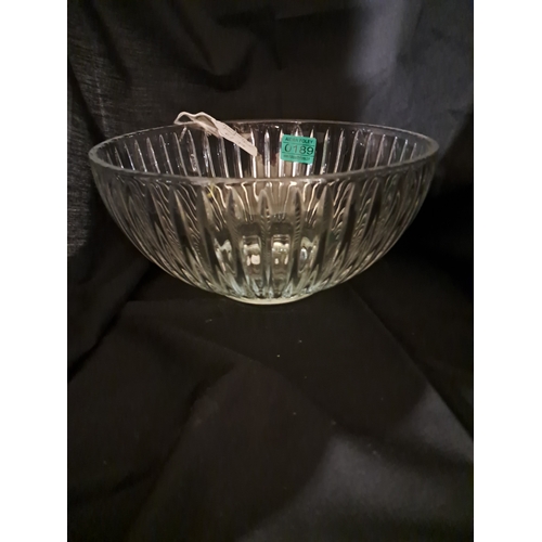 189 - Large Waterford Glass Fruit Bowl (25cm Diameter) and another Waterford Bowl