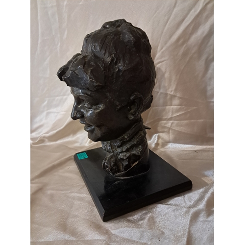 207 - 20th Century Bust Figure of a Lady - possibly Bronze (37cm Tall)