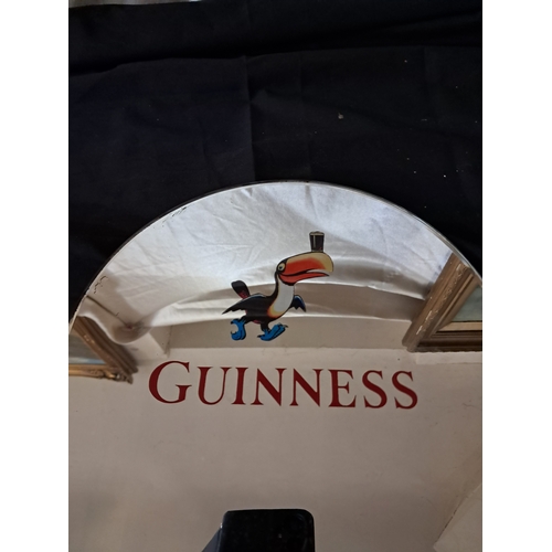 279 - 1960's Guinness Advertising Mirror with Toucan (35cm x 25cm)