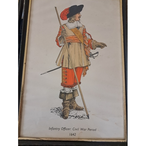 284 - Set of 3 British Military Uniform Prints