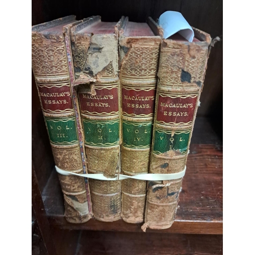 507 - Macaulays Essays  - 4 Volumes 1866