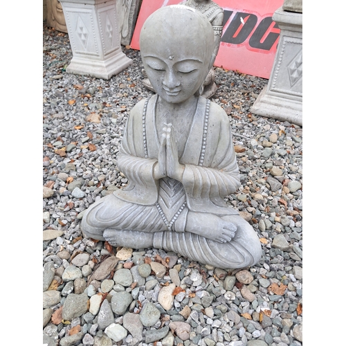 1022 - Garden Statuary Cast Figure Buddah (60cm Tall)