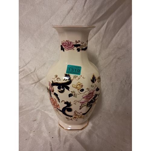 1319 - Masons Ironstone Mandalay Pattern Vase (31cm Tall)