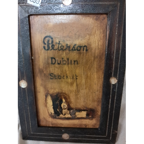 1321 - Peterson of Dublin Pokerwork Framed Plaque and a Pears Soap Mirror