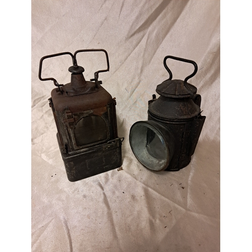 1335 - Two Victorian Railway Lamps